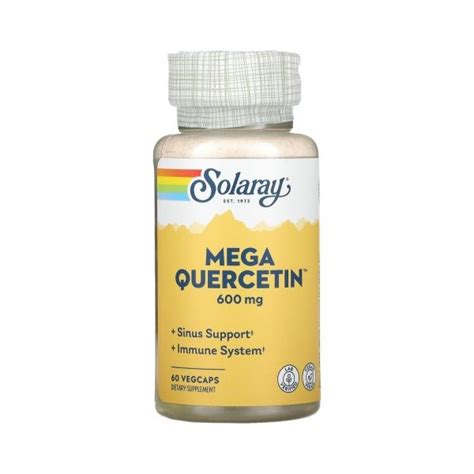 Купить Кверцетин Mega Solaray Quercetin 600 mg, 60 растительных капсул ...