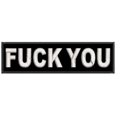 Patch Bordado Termocolante Ou Velcro Fuck You Shopee Brasil