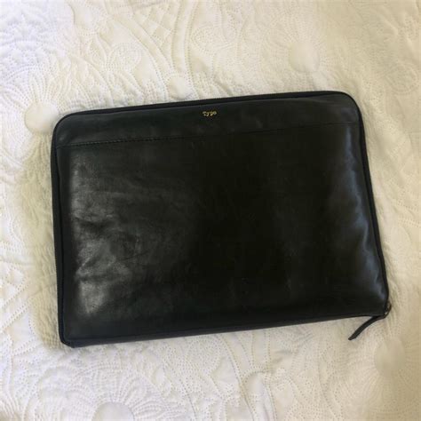 Typo Leather Laptop Case - Amazing condition - ... - Depop