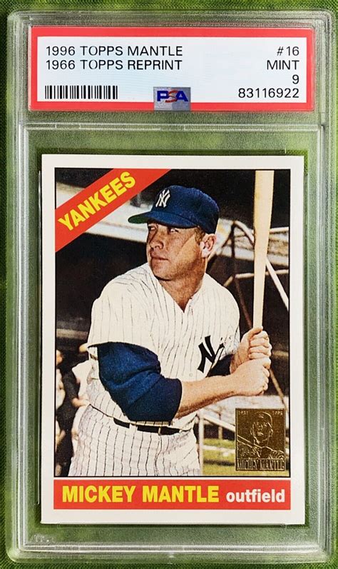 Topps Mickey Mantle Reprint Of Topps Fresh Grade