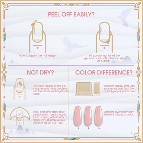 Rosalind Juego De Esmaltes De U As De Gel De Gelatina Color Rosa Nude Blanco Para El D A