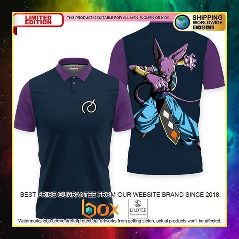 Hot Beerus Dragon Ball Anime D Polo Shirt Express Your Unique Style With Boxboxshirt