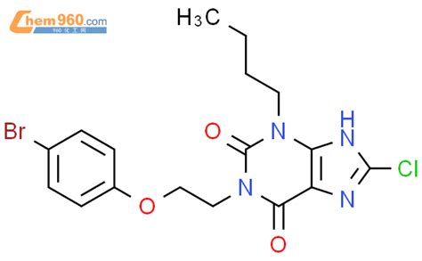 925695 72 3 1H Purine 2 6 Dione 1 2 4 Bromophenoxy Ethyl 3 Butyl 8