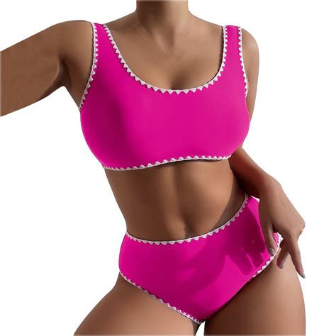 Cacommark Pi Clearance Bikini Sets For Women High Waisted Two Piece