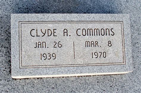 Clyde Allen Commons (1939-1970) - Find a Grave Memorial