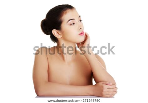 Portrait Nude Woman Sitting Desk Stock Photo 271246760 Shutterstock