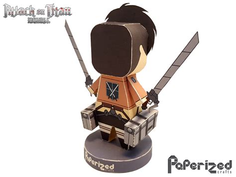 Attack On Titan Eren Yeager Paperized Paperized Crafts
