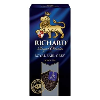 Чай черный Richard Royal Earl Grey в пакетиках 25шт*2г - заказать ...