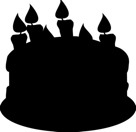 svg food chocolate cake birthday  svg image icon svg silh