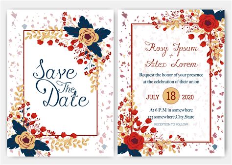design wedding card  ms word design talk