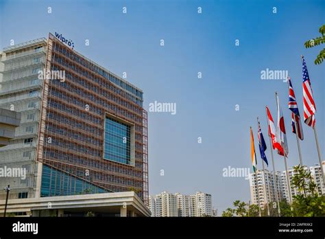 Wipro Logo Is Shown At The Top Of Their Building Wipro Ltd Is A