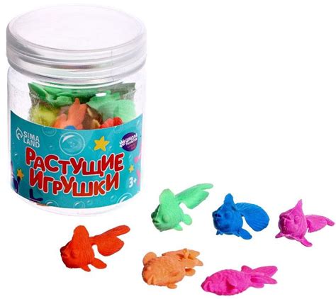 Растущие игрушки "Рыбки", фигурки увеличивается в воде, набор игрушек ...