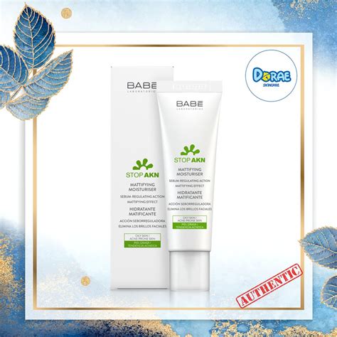 Chính hãng BABE Kem dưỡng ẩm ngăn ngừa mụn giảm bóng nhờn cho da dầu mụn Babe Stop AKN