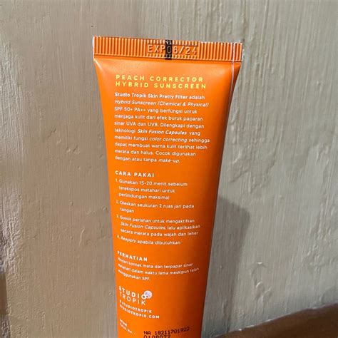 Studio Tropik SPF (Skin Pretty Filter) - Peach SPF 50+ PA++ sunscreen ...