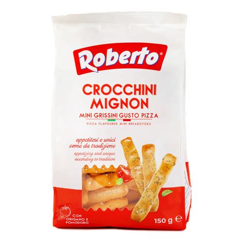 Хлебные палочки Roberto Grissini Crocchini mignon со вкусом пиццы, 150 ...