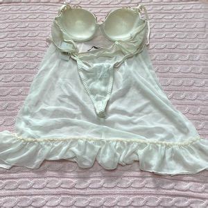 Linea Donatella Intimates Sleepwear Linea Donatella Ivory Bridal Lingerie Piece Set