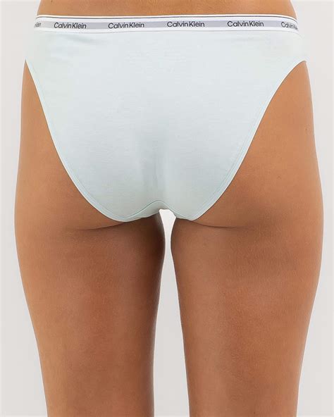 Shop Calvin Klein Modern Logo Bikini Brief In Island Reef Fast Shipping Easy Returns City