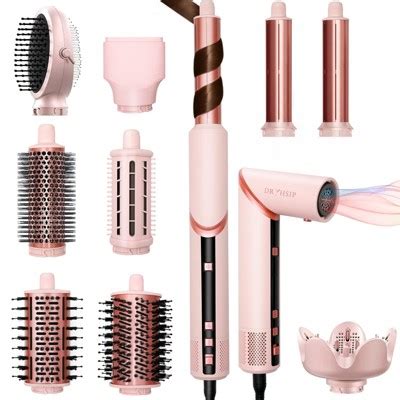 Dryhsip In Hot Air Styler Curling Straightening Brush Negative Ion Heat Settings