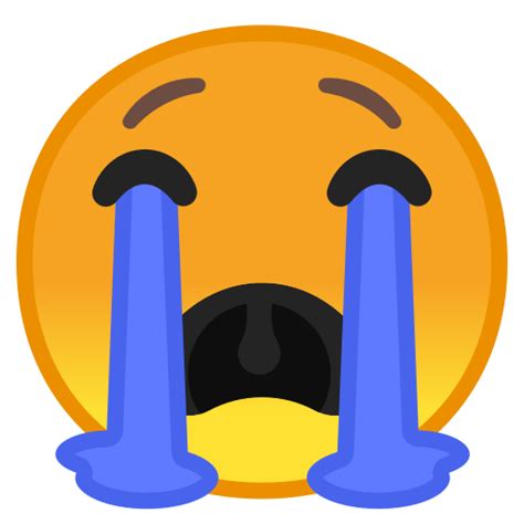 Icono En Voz Alta Llorando La Cara En Noto Emoji Smileys The Best