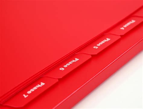 A4 Red And Clear Frosted Polyprop Combi Binder Laleham Products