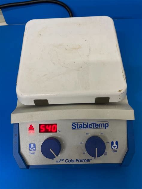 Cole Parmer 03407 10 StableTemp Digital Hot Plate 7 X 7 Ceramic Top EBay