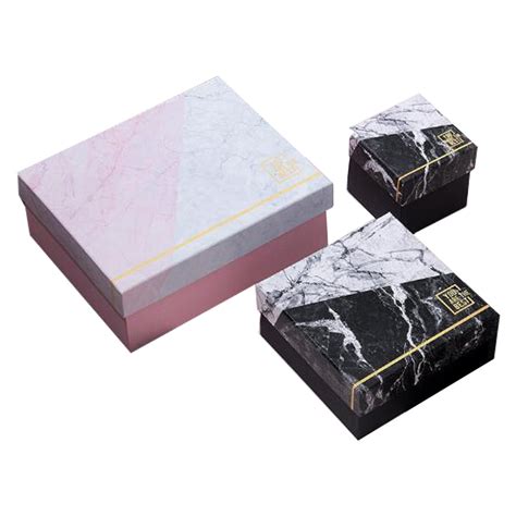 Yilucai Custom Black And White Marbel Style Packaging Box Qingdao