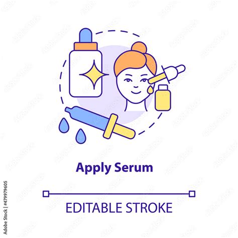 Apply Serum Concept Icon Skincare Routine Product Everyday Beauty