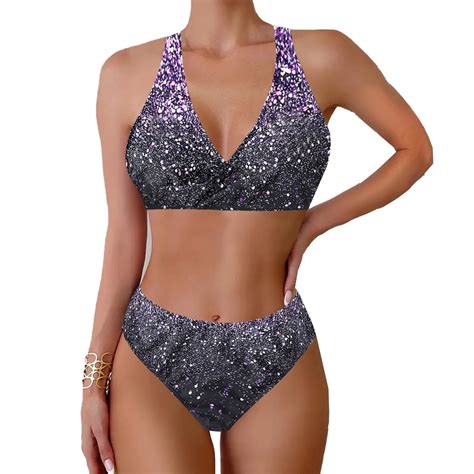 Levmjia Women S Halter Bikini Set With High Waisted Bottom Plus Size