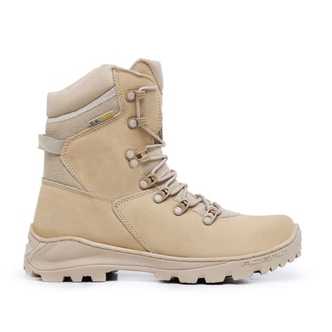 Bota Militar Resistente Tiger Desert Cano Alto Acero Botas