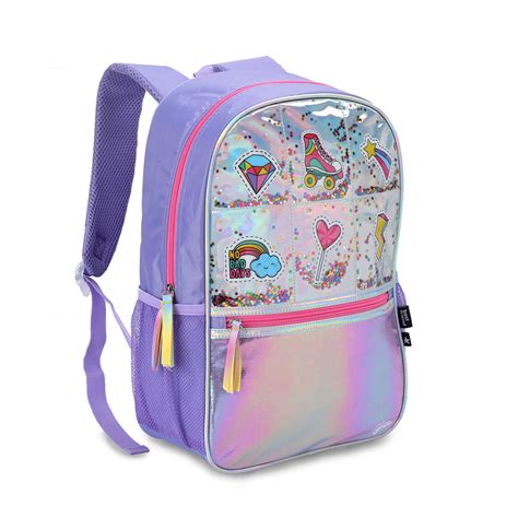 Mochila Feminina 16 Holografica Rosa Seanite Mochilas Malas E Kits Escolares