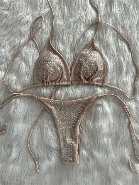 Parlak Pullu Elmas Bikini Kad N Mayo Kad N Mayo Ki Adet Bikini Seti