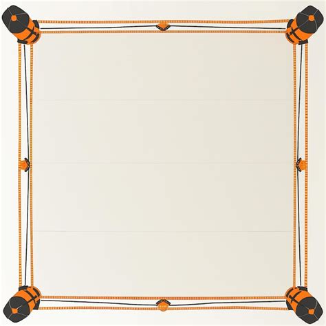 A Close Up Of A Picture Of A Rope Frame With A Rope Premium Ai