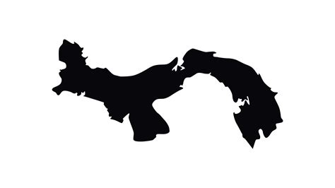 animacion formas  mapa icono  el pais de panama  video de