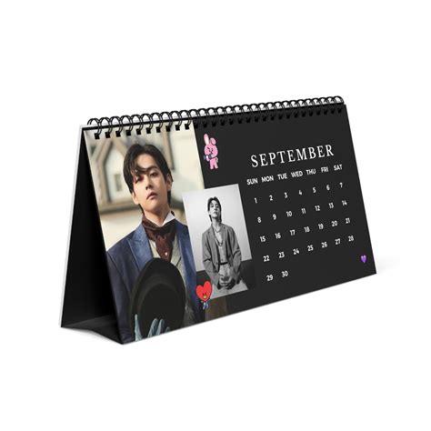 Bts Desk Calendar Kpop Gifts For Army Album Bt Jimin V Taehyung