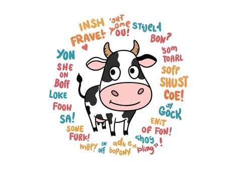 Just A Guy Trying To Make You Smile Vector, Cow, Funny Cow, Farmyard
