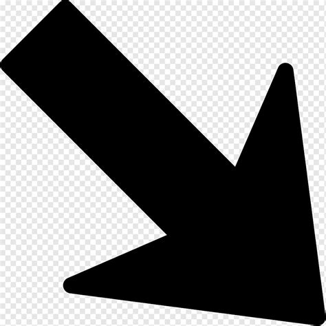 Arrow Computer Icons Arrow Angle Triangle Monochrome Png Pngwing