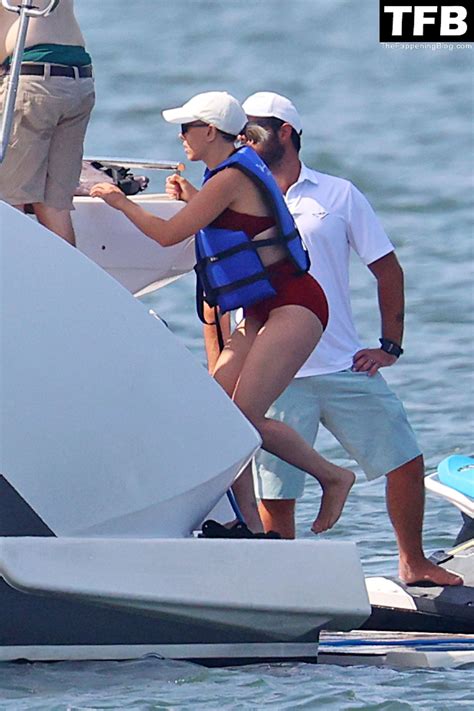 Scarlett Johansson Hits The Ocean In A Red Bikini In East Hampton Photos PinayFlixx Mega