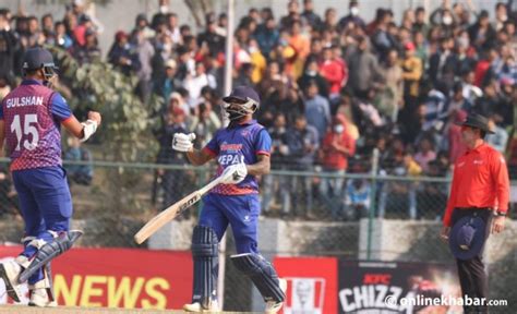 Icc Mens Cricket World Cup League 2 Nepal Beat Scotland By 3 Wickets Onlinekhabar English News