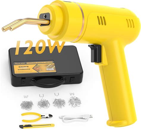TOOLIOM W Cordless Portable Plastic Welder Kit USB Rechargeable Plastic Welding Kit Hot
