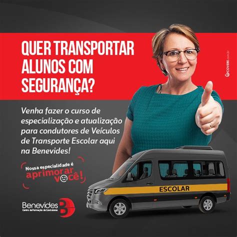 Quer transportar alunos segurança Venha fazer o curso de