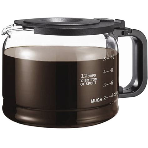 Medelco Glass 12 Cup Traditional Style Replacement Coffee Carafe