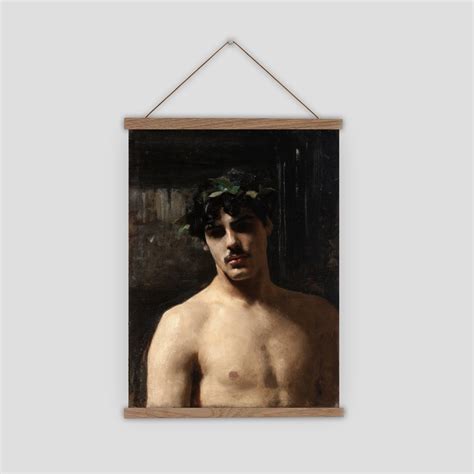 Vintage Male Portrait Painting Gay Art Queer Wall Art Gay Art Print John Singer Sargent Man