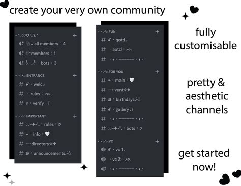 Discord Server Template White Minimalist Community Aesthetic Etsy