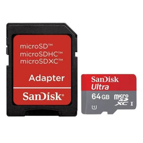 Sandisk Micro Sdhc Card With Adapter 64gb توصيل