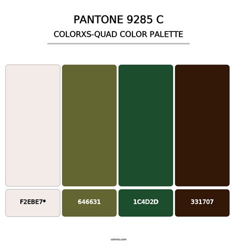 Pantone 9285 C Color Palettes