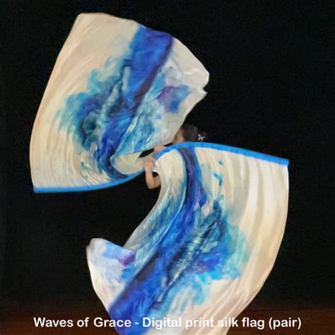 Waves Of Grace Prophetic Art Digital Print Flags Passionflag