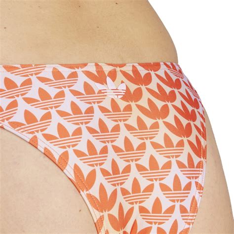Adidas Monogram Bikini Bottoms Orchid Orange Sportsdirect