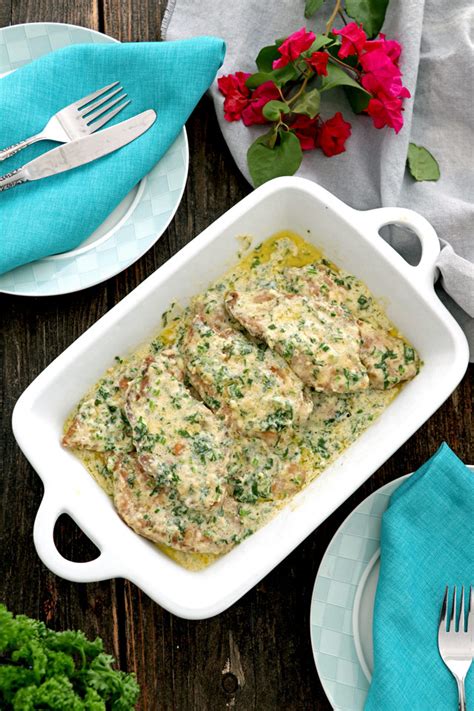 Easy Creamy Cilantro Chicken Cooked In One Pan