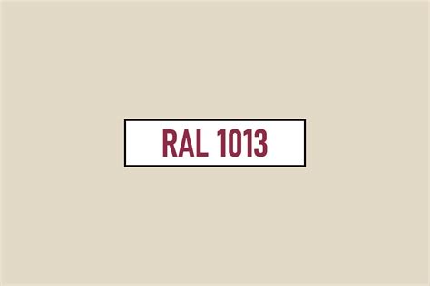 Ral 1013 Perłowo Biały Oyster White