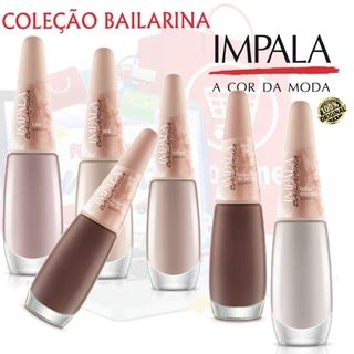 Kit 5 Esmaltes Impala Nude Coleção Bailarina Novidade Manicure Shopee Brasil